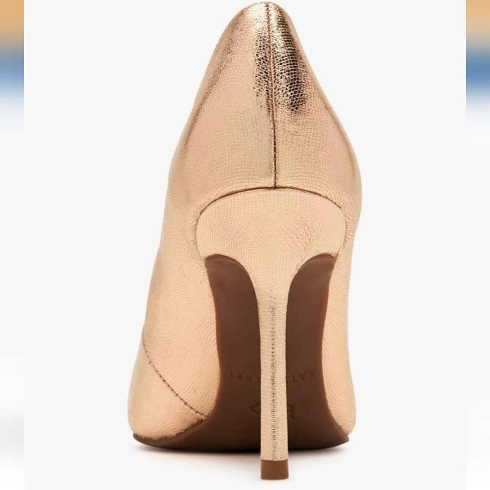 Katy Perry "The Dina" Wavy Metallic Pump- Rose Gold - Picture 5 of 11